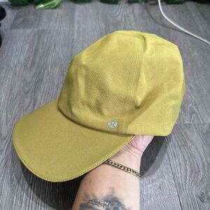 Lululemon Womens Mustard Yellow Adjustable Hat Light Reflective Running Cap OS